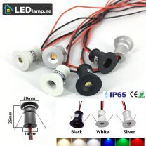 1W 12V mini saunavalgustite komplekt (20*25mm)